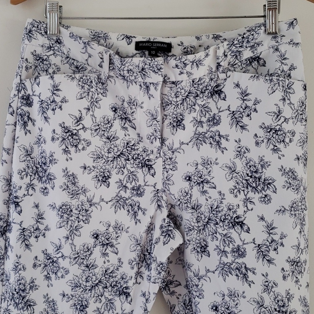 Mario Serrani Italy Comfort Stretch Slim Fit Tummy Control Cropped Pants Size 10 - Picture 7 of 16